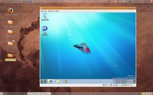 Windows 7 emulato in Ubuntu